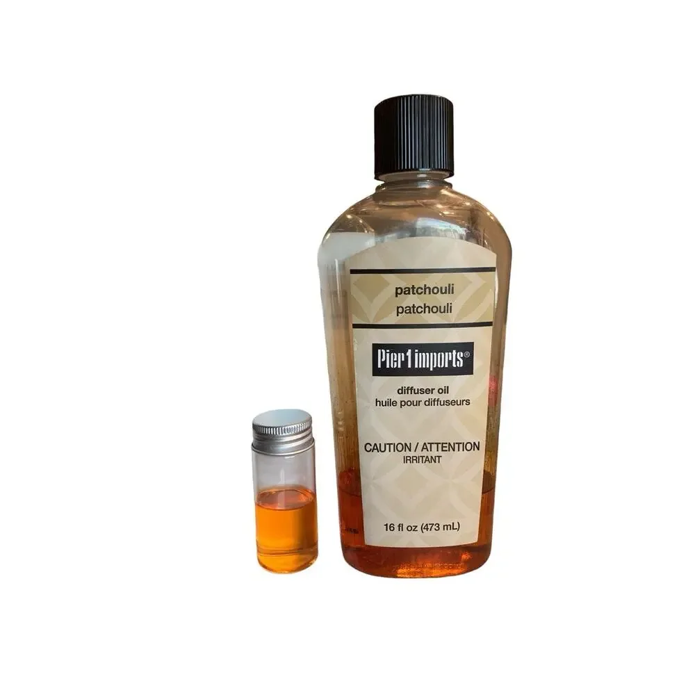 Pier 1‎ Imports Patchouli Reed Diffuser Home Fragrance Refill Oil 0.5 Oz Vial